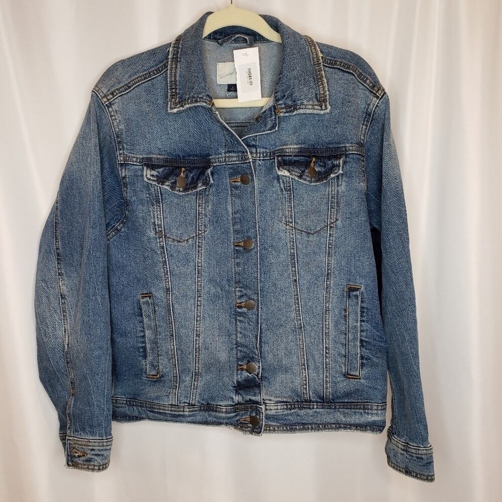 Universal Thread Women's Essential Freedom Denim Jean Jacket Y2K  Small - Picture 2 of 6